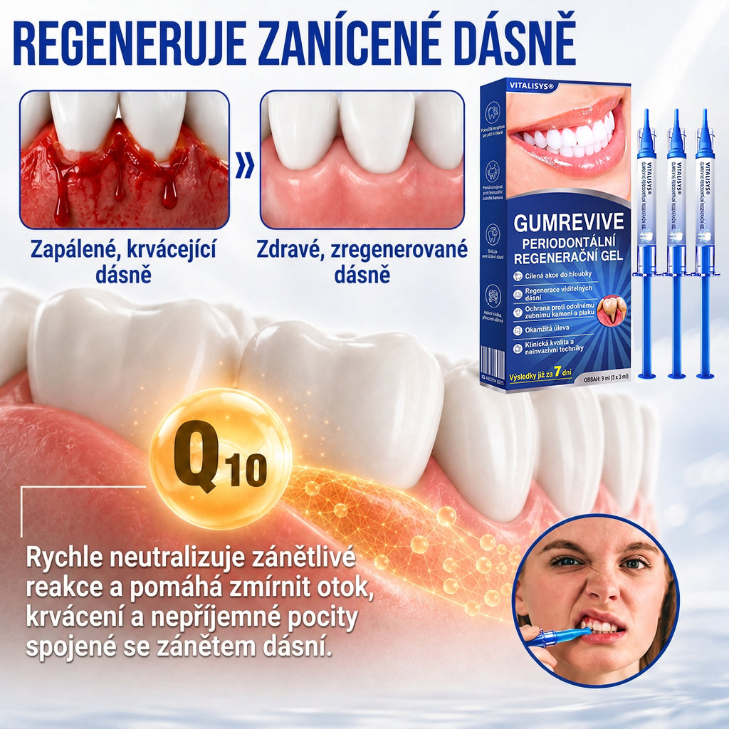 🇨🇿 🎁VITALISYS®🦷 𝑮𝒖𝒎𝑹𝒆𝒗𝒊𝒗𝒆 Parodontální regenerační gel🍊
