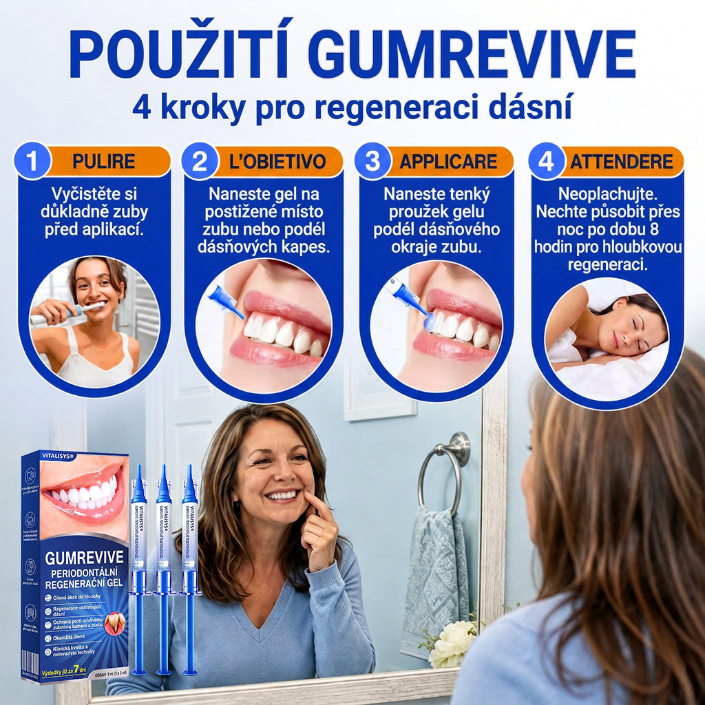 🇨🇿 🎁VITALISYS®🦷 𝑮𝒖𝒎𝑹𝒆𝒗𝒊𝒗𝒆 Parodontální regenerační gel🍊