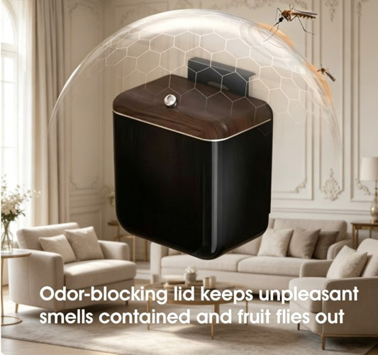 3.2 Gallon Wall-Mounted Kitchen Trash Can with Lid - Hanging Garbage Bin for Cabinet Door - Large Capacity Odor-Proof Compost Bin for Under Sink, Bathroom & Office (Black)