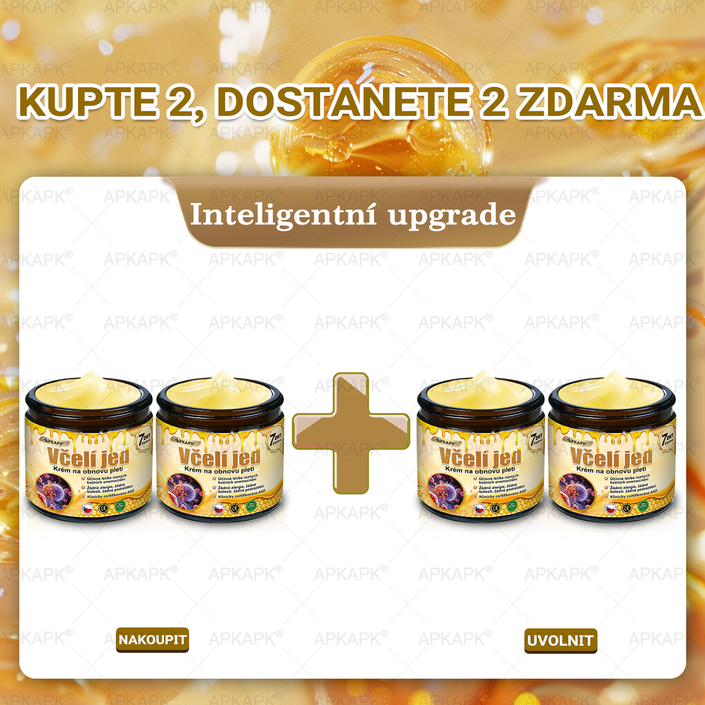 Lenaro® Krém s včelím jedem na obnovu pokožky 🍃 pomáhá při řešení kožních problémů, jako jsou: vrásky, jizvy, pigmentové skvrny, strie, akné, lupénka, ekzém, kožní léze, podráždění, záněty a další kožní potíže.