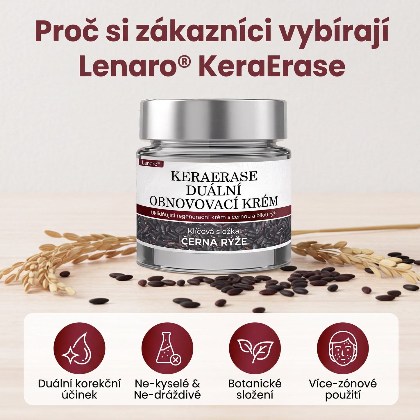 Lenaro® KeraErase Dvouúčinkový obnovující krém