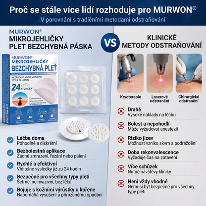 👩‍⚕️🎉 Oficiální obchod | MURWON® 👑 Mikrojehličkové náplasti pro dokonalou pleť a odstranění kožních nedokonalostí (Pro kožní výrůstky, malé kožní útvary, bradavice, mateřská znaménka, stařecké skvrny a pigmentové nepravidelnosti.)
