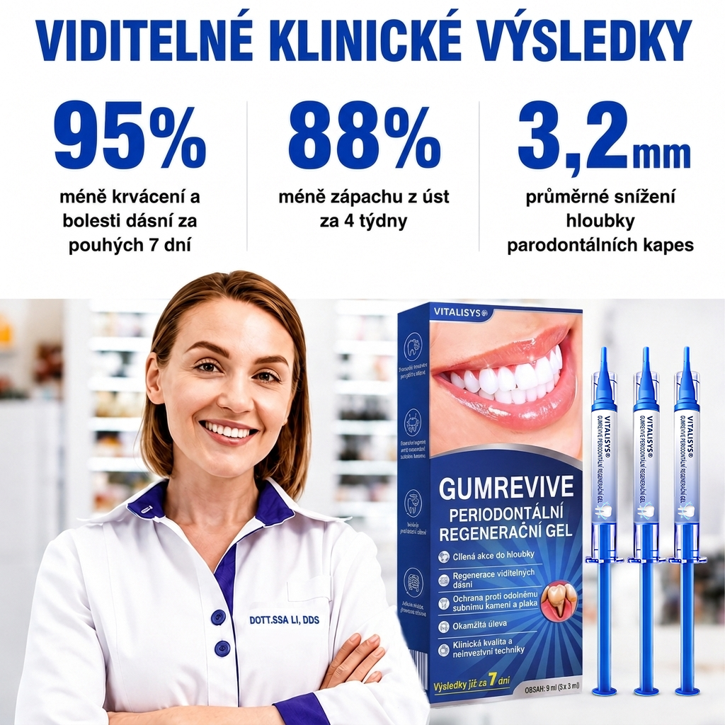 🇨🇿 🎁VITALISYS®🦷 𝑮𝒖𝒎𝑹𝒆𝒗𝒊𝒗𝒆 Parodontální regenerační gel🍊