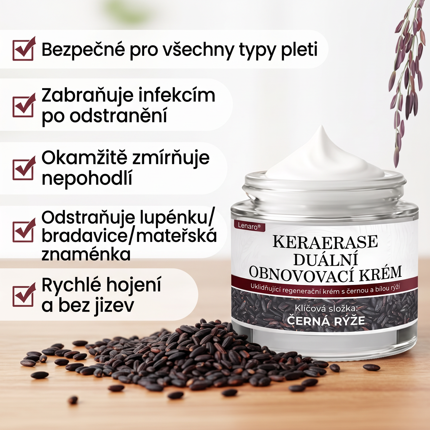 Lenaro® KeraErase Dvouúčinkový obnovující krém
