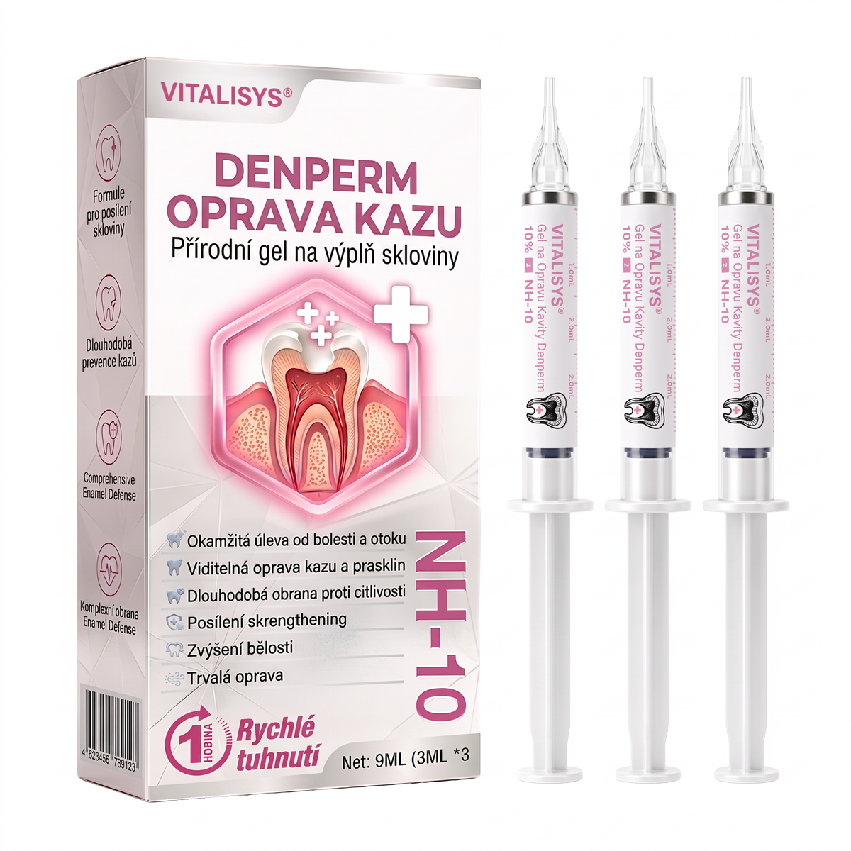🦷VIGORIE®🦷 DenPerm – Natürliches Zahnschmelz-Füllgel zur Kariessanierung🎉