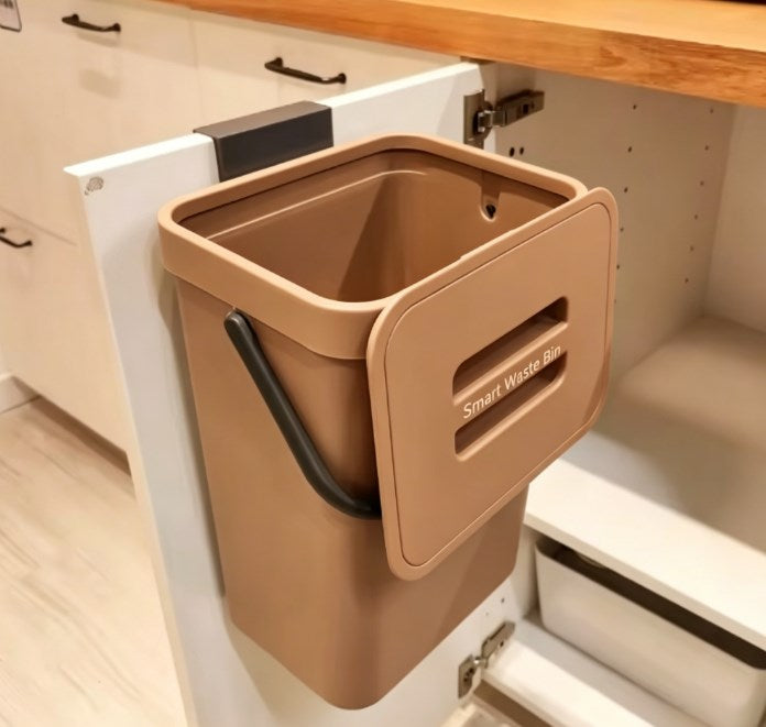 Modern Hands-Free Step Garbage Can - Odor-Proof Sealed Trash Bin for Home & Workspace - Space-Saving Design, 3L/5L Capacity