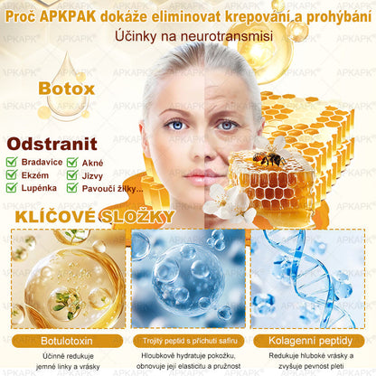 Lenaro® Krém s včelím jedem na obnovu pokožky 🐝 pomáhá při řešení kožních problémů, jako jsou: vrásky, jizvy, pigmentové skvrny, strie, akné, lupénka, ekzém, kožní léze, podráždění, záněty a další kožní potíže.